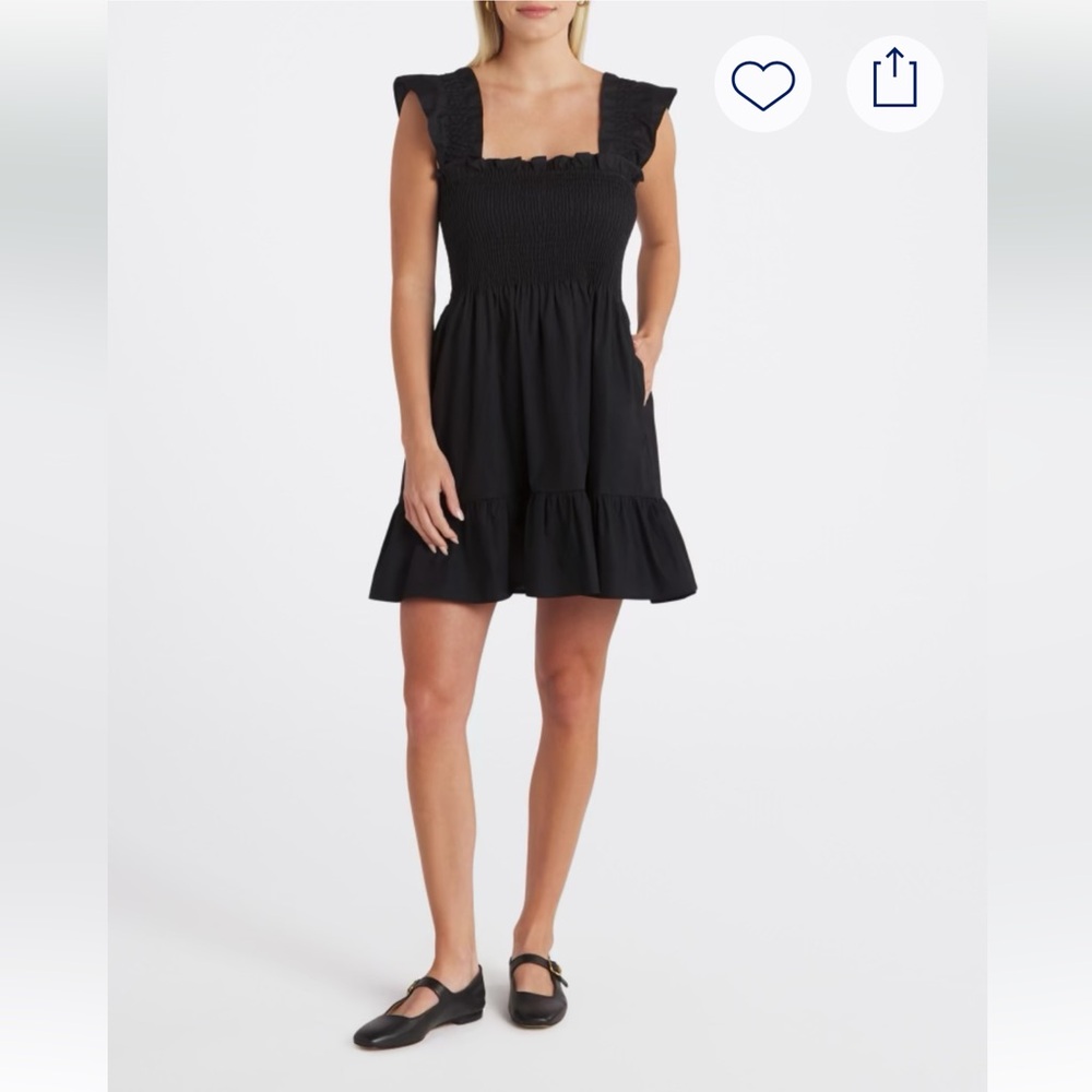 Few Moda Chic Black Ruffled Mini Dress